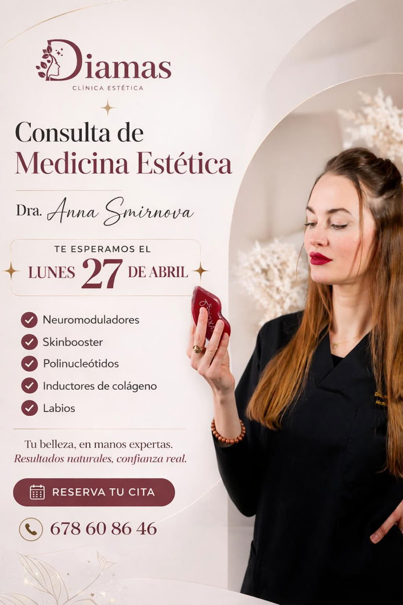 Medicina estética malaga. Diamas. Mesoterapia, skinbooster, labios, ojeras, bolsas, botox, acido hialurónico, arrugas de expresión, anna smirnova, medicina estética, centro autorizado junta de andalucia, vitaminas, lifting, arrugas de expresión, relleno de labios. BOTOX. ELIMINACIÓN DE GRASA.